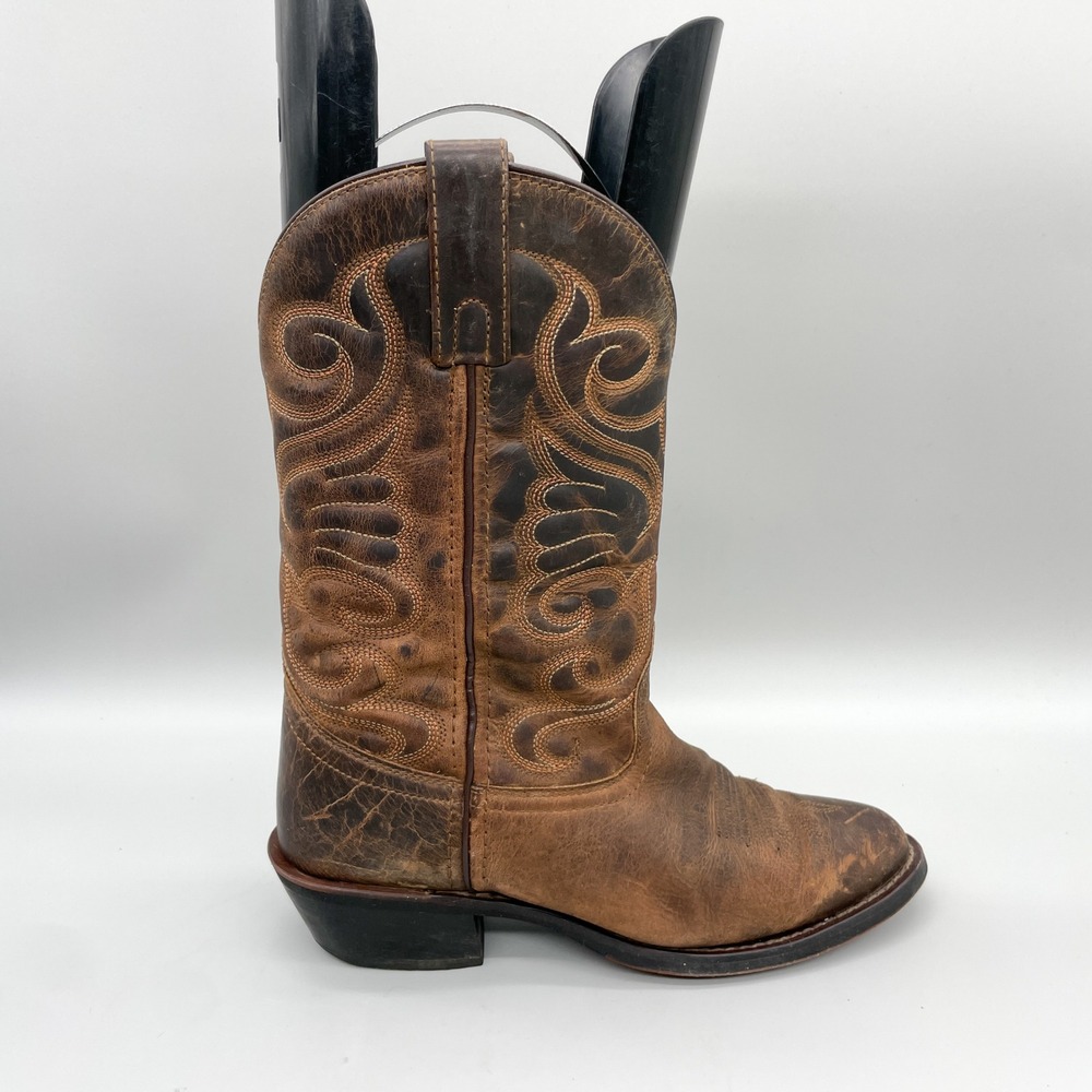 Laredo 51084 Bridget Womens 8.5 M Brown Distressed Leather Western Cowboy Boots